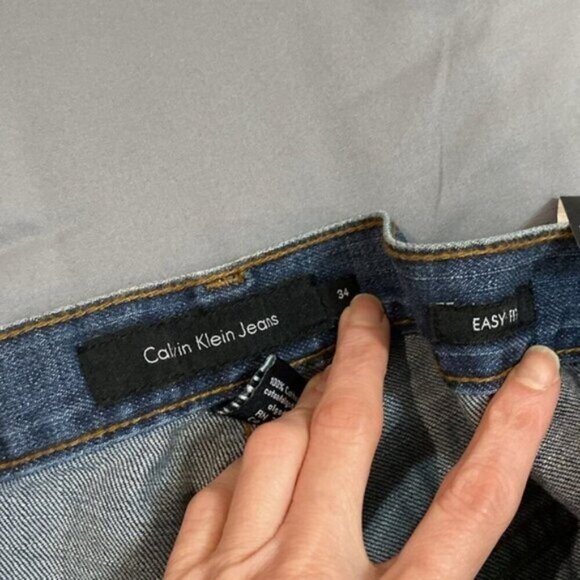 Calvin Klein Easy Fit Blue Jeans size 34 - Picture 11 of 14